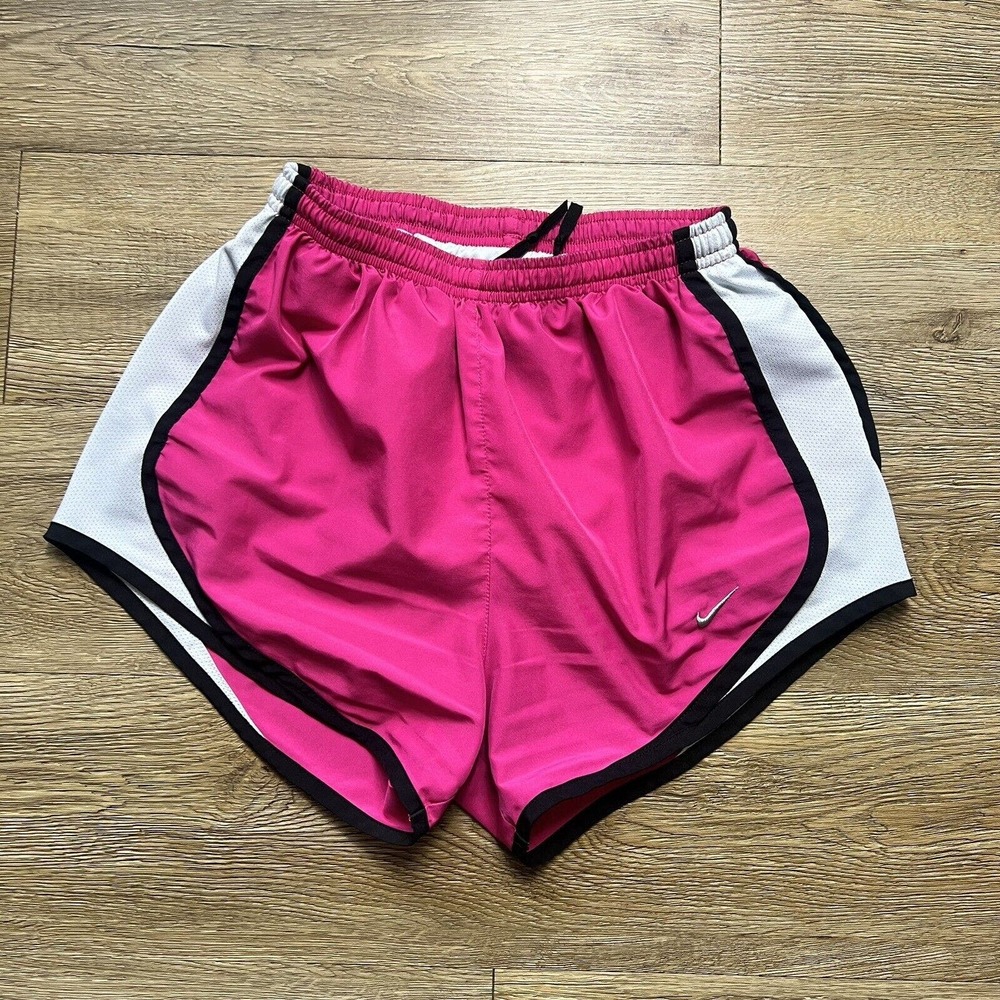 Nike Dri Fit Running Shorts Pink Lined Athletic with Drawstring Women's XS